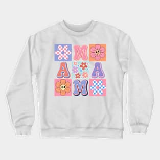 Floral Mama, Retro Mama, Mother's Day, Best Mama, Mommy Crewneck Sweatshirt